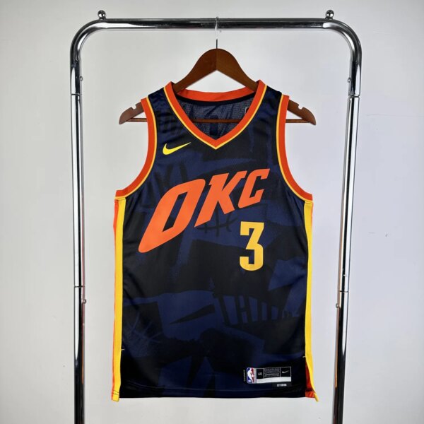 2024 Oklahoma City Thunder City Edition GIDDEY #3 NBA Swingman Jersey