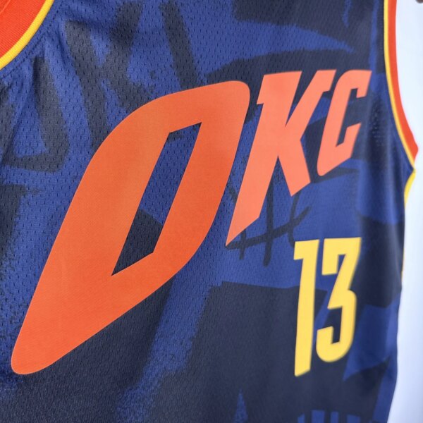 2024 Oklahoma City Thunder City Edition GEORGE #13 NBA Swingman Jersey - Image 3
