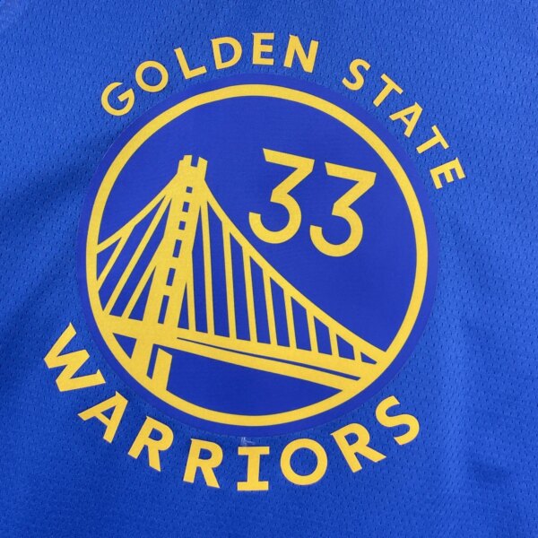 2023 Warriors Away WISEMAN #33 NBA Swingman Jersey - Image 3