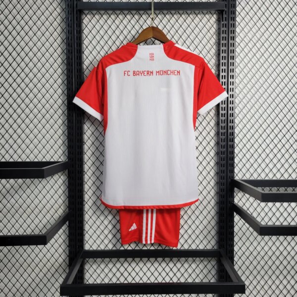23-24 Bayern Munich Home Kids Kit - Image 3