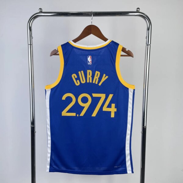 2023 Warriors Away Curry #2974 NBA Swingman Jersey