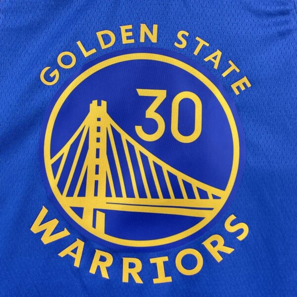 2023 Warriors Away Curry #2974 NBA Swingman Jersey - Image 3