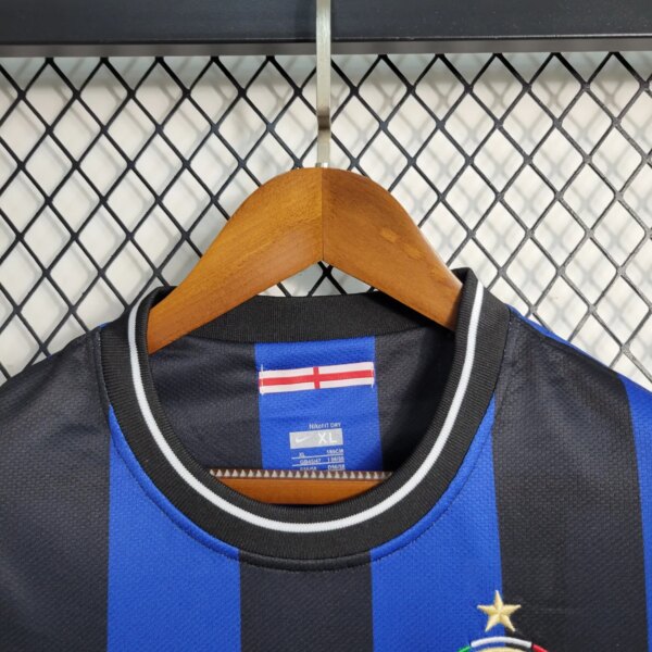 2009-10 Inter Milan Home Retro Jersey - Image 3