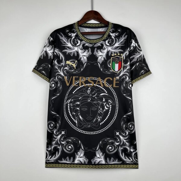 2023 Italy Black Fans Jersey