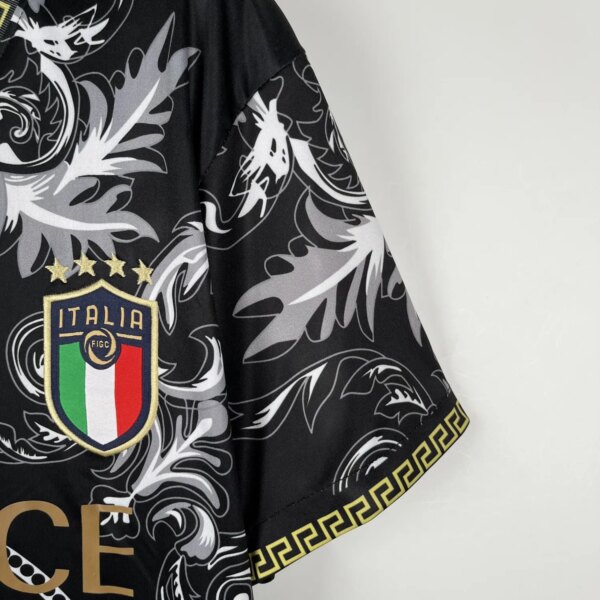 2023 Italy Black Fans Jersey - Image 2