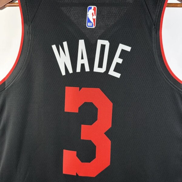 23-24 Miami Heat City Edition Wade #3 NBA Swingman Jersey - Image 8