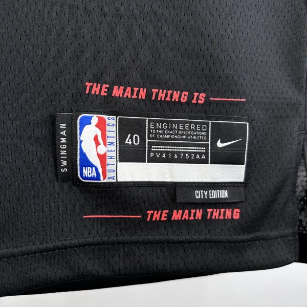 23-24 Miami Heat City Edition James #6 NBA Swingman Jersey - Image 6