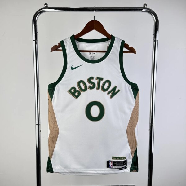 23-24 Boston Celtics City Edition Tatum #0 NBA Swingman Jersey