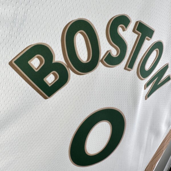 23-24 Boston Celtics City Edition Tatum #0 NBA Swingman Jersey - Image 3