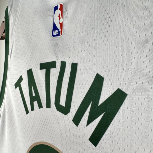 23-24 Boston Celtics City Edition Tatum #0 NBA Swingman Jersey - Image 6