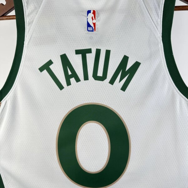 23-24 Boston Celtics City Edition Tatum #0 NBA Swingman Jersey - Image 7