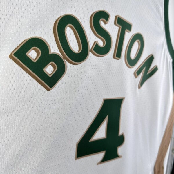 23-24 Boston Celtics City Edition Holiday #4 NBA Swingman Jersey - Image 3