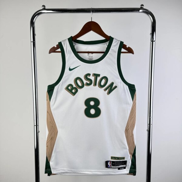 23-24 Boston Celtics City Edition Porzingis #8 NBA Swingman Jersey