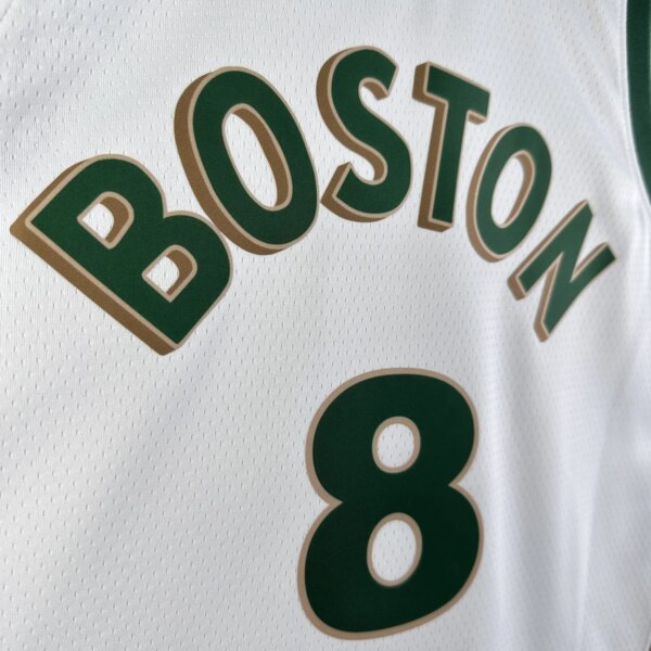 23-24 Boston Celtics City Edition Porzingis #8 NBA Swingman Jersey - Image 3