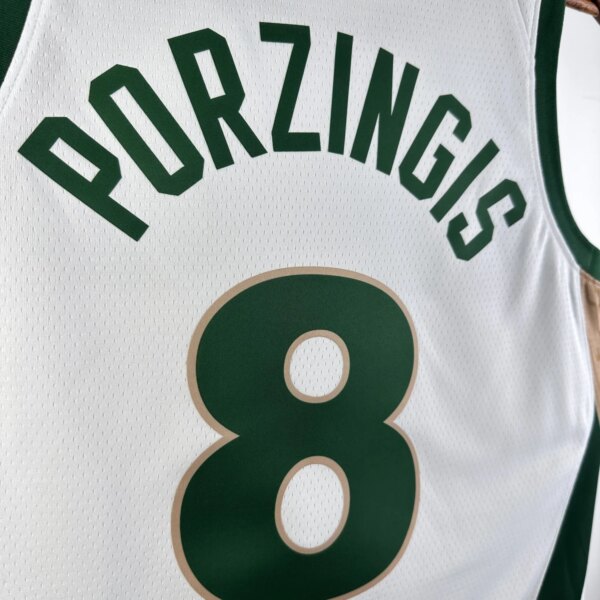 23-24 Boston Celtics City Edition Porzingis #8 NBA Swingman Jersey - Image 7