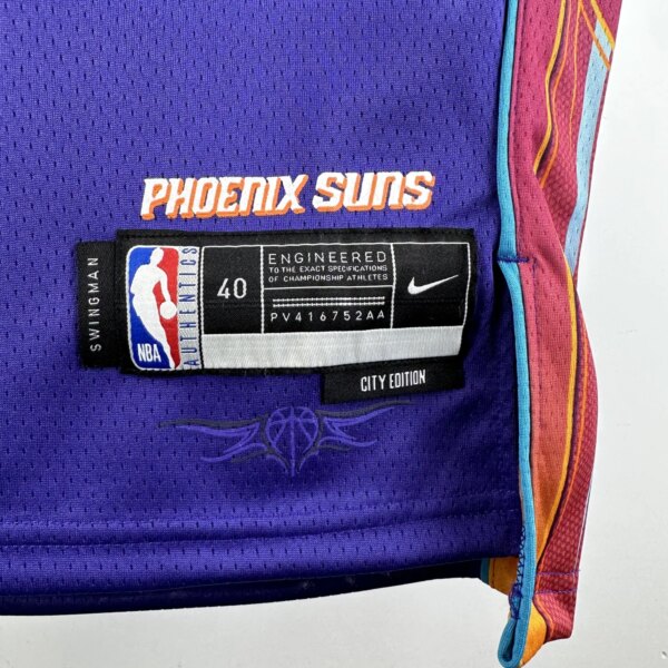 23-24 Phoenix Suns City Edition Beal #3 NBA Swingman Jersey - Image 4