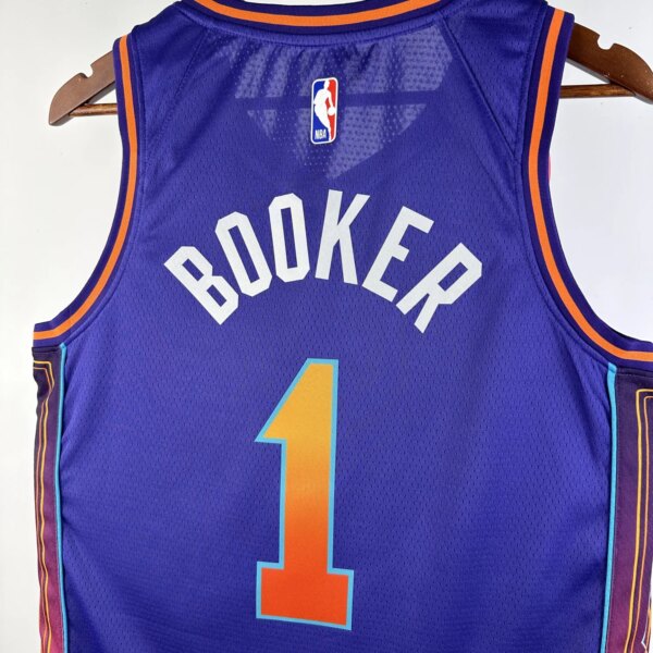 23-24 Phoenix Suns City Edition Booker #1 NBA Swingman Jersey - Image 6
