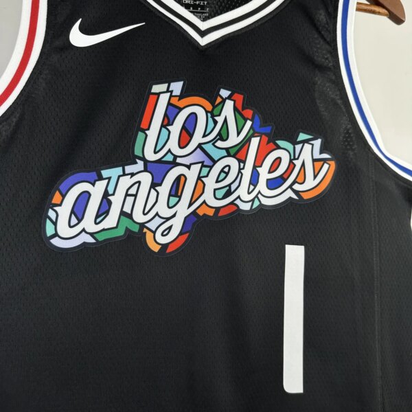 2023 LA Clippers City Edition James Harden #1 Swingman NBA Jersey - Image 2