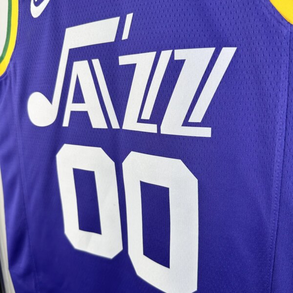 23-24 Utah Jazz Classic Edition Jordan Clarkson #00 Swingman NBA Jersey - Image 3