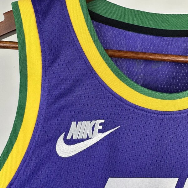 23-24 Utah Jazz Classic Edition Jordan Clarkson #00 Swingman NBA Jersey - Image 5