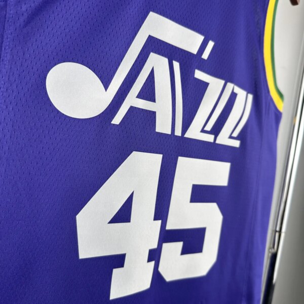 23-24 Utah Jazz Classic Edition Donovan Mitchel #45 Swingman NBA Jersey - Image 4