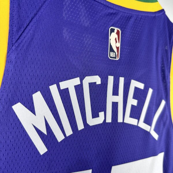 23-24 Utah Jazz Classic Edition Donovan Mitchel #45 Swingman NBA Jersey - Image 8