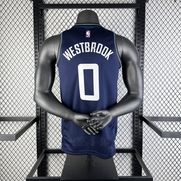 23-24 LA Clippers City Edition Russell Westbrook #0 Swingman NBA Jersey - Image 2