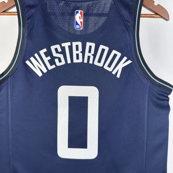 23-24 LA Clippers City Edition Russell Westbrook #0 Swingman NBA Jersey - Image 9