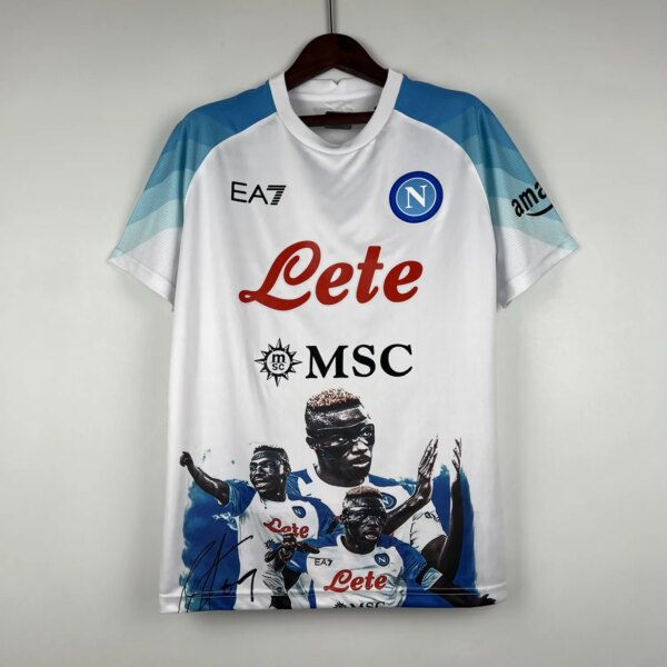 23-24 Napoli Champions White Jersey