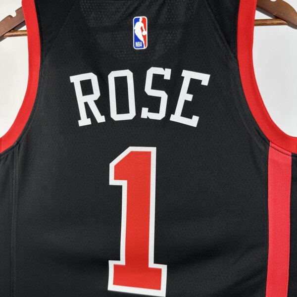23-24 Chicago Bulls City Edition Derrick Rose #1 Swingman NBA Jersey - Image 2