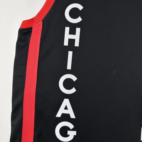 23-24 Chicago Bulls City Edition Derrick Rose #1 Swingman NBA Jersey - Image 3