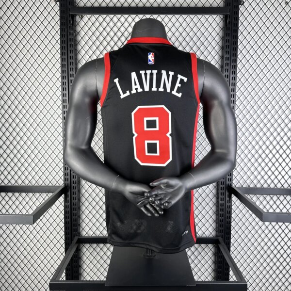 23-24 Chicago Bulls City Edition Zach LaVine #8 Swingman NBA Jersey - Image 2