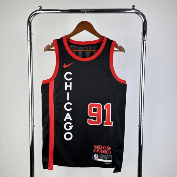23-24 Chicago Bulls City Edition Dennis Rodman #91 Swingman NBA Jersey