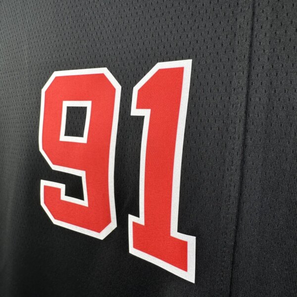 23-24 Chicago Bulls City Edition Dennis Rodman #91 Swingman NBA Jersey - Image 9