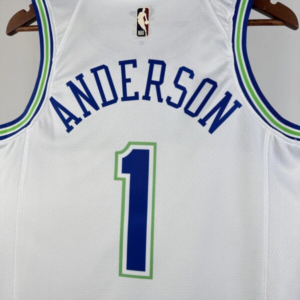 23-24 Minnesota Timberwolves Classic Edition ANDERSON #1 Swingman NBA Jersey - Image 7