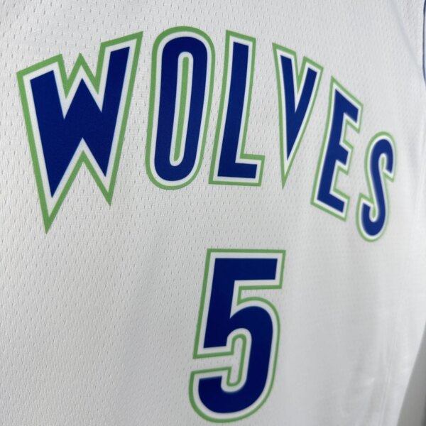 23-24 Minnesota Timberwolves Classic Edition EDWARDS #5 Swingman NBA Jersey - Image 4