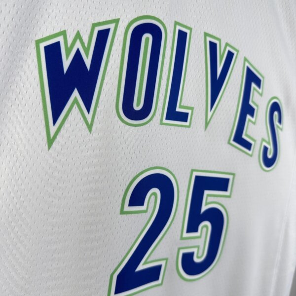 23-24 Minnesota Timberwolves Classic Edition ROSE #25 Swingman NBA Jersey - Image 4