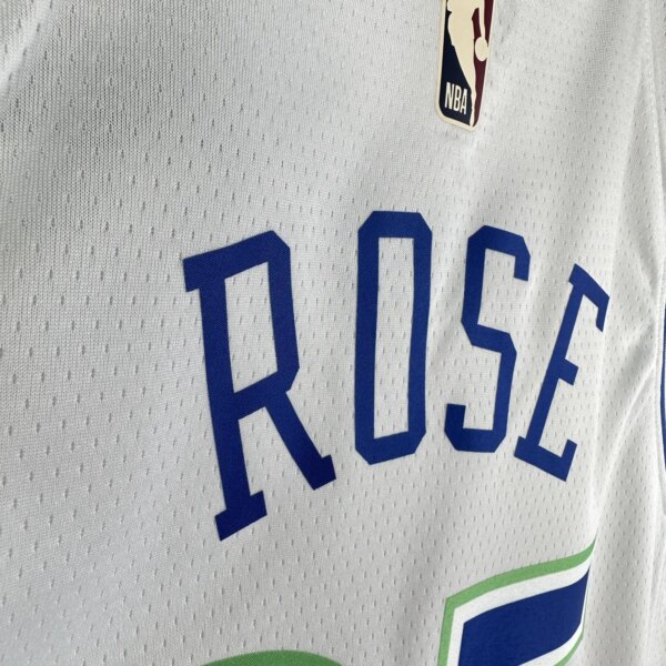 23-24 Minnesota Timberwolves Classic Edition ROSE #25 Swingman NBA Jersey - Image 6