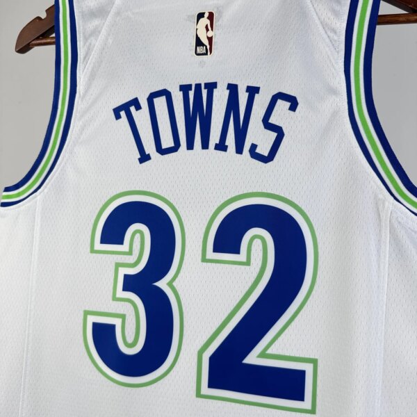 23-24 Minnesota Timberwolves Classic Edition TOWNS #32 Swingman NBA Jersey - Image 7