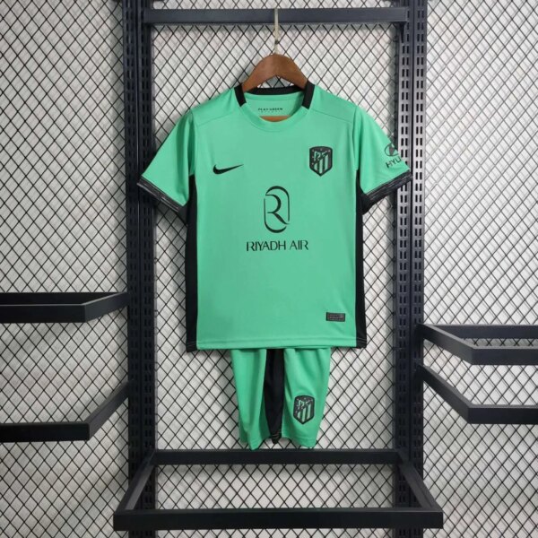 23-24 Atletico Madrid Third Kids Kit