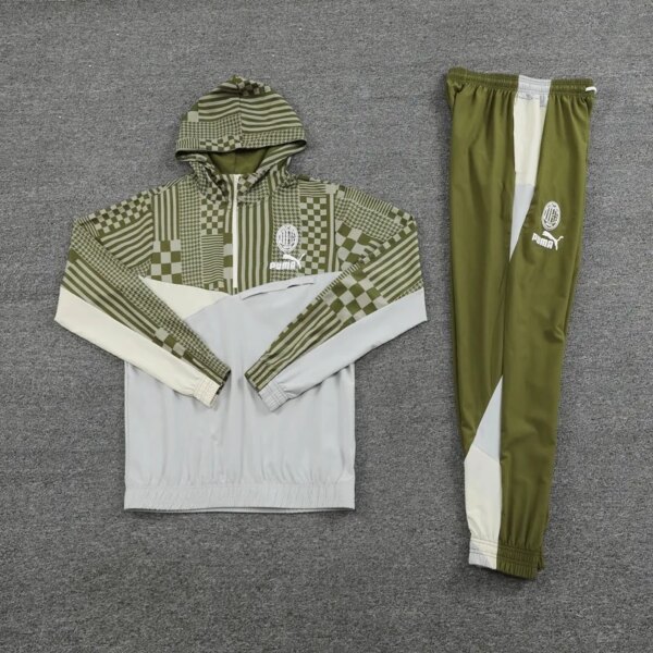 23-24 AC Milan Hooded Windbreaker Suit - Image 7