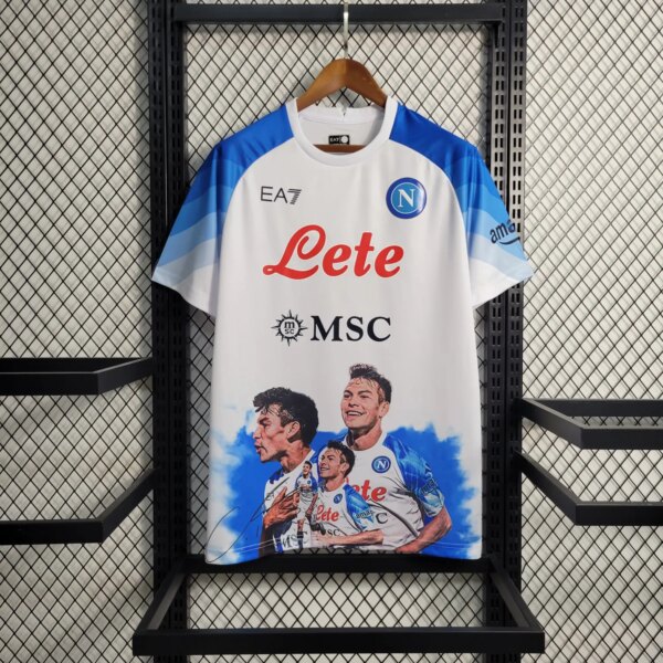 23-24 Napoli Champions White Jersey