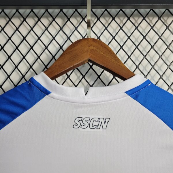 23-24 Napoli Champions White Jersey - Image 3