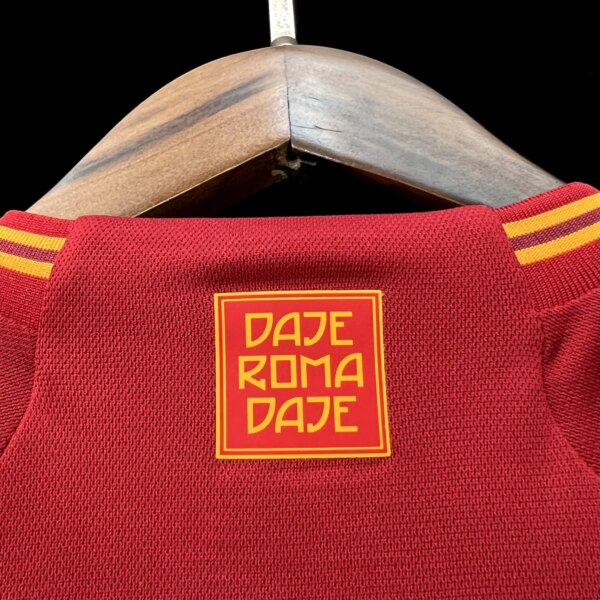 23-24 AS Roma Home Fans Jersey Sponsored - Image 5