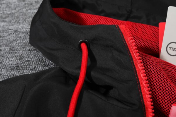 2023 AC Milan Player Hooded Windbreaker S-XXL - Image 6