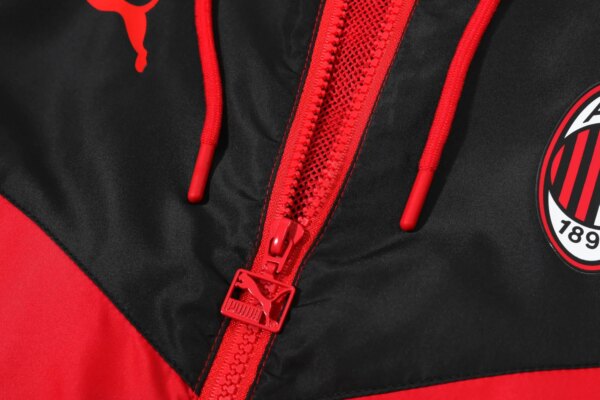 2023 AC Milan Player Hooded Windbreaker S-XXL - Image 7
