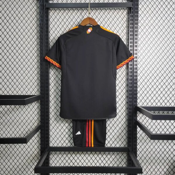 23-24 Roma Third Kids Kit - Image 2