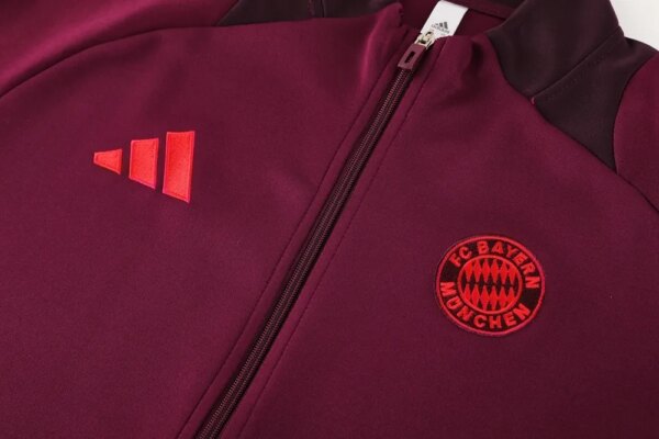 24-25 Bayern Munich Red Jacket Tracksuit - Image 2