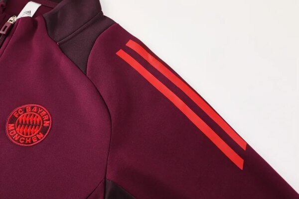 24-25 Bayern Munich Red Jacket Tracksuit - Image 3