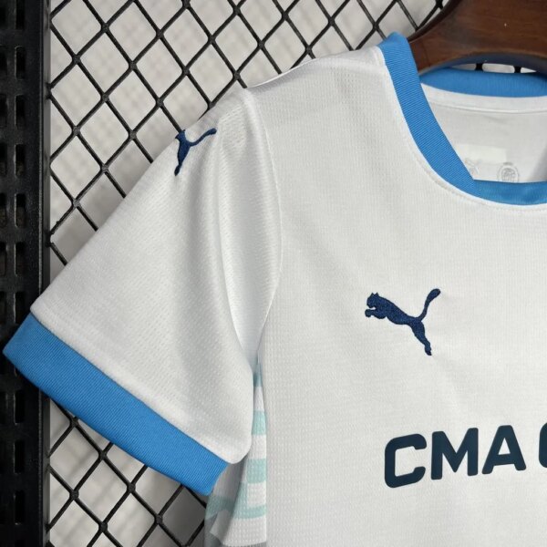 24-25 Olympique Marseille Home Kids Kit - Image 3